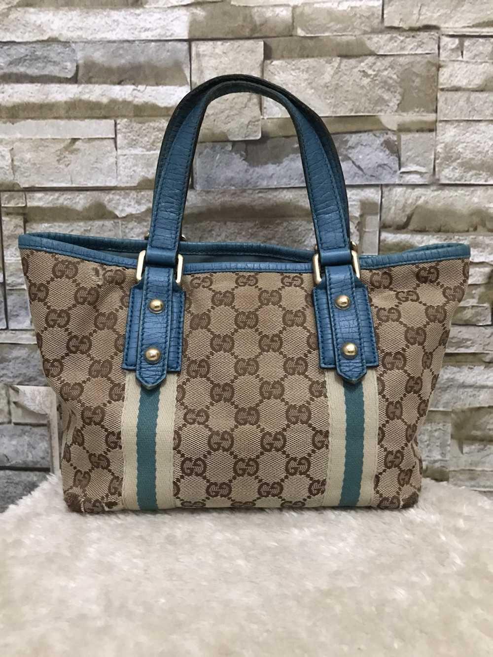 Gucci Gucci GG Pattern Mini tote hand Bag - image 3