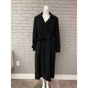 Anne Klein Anne Klein New York Black Long Coat Si… - image 1