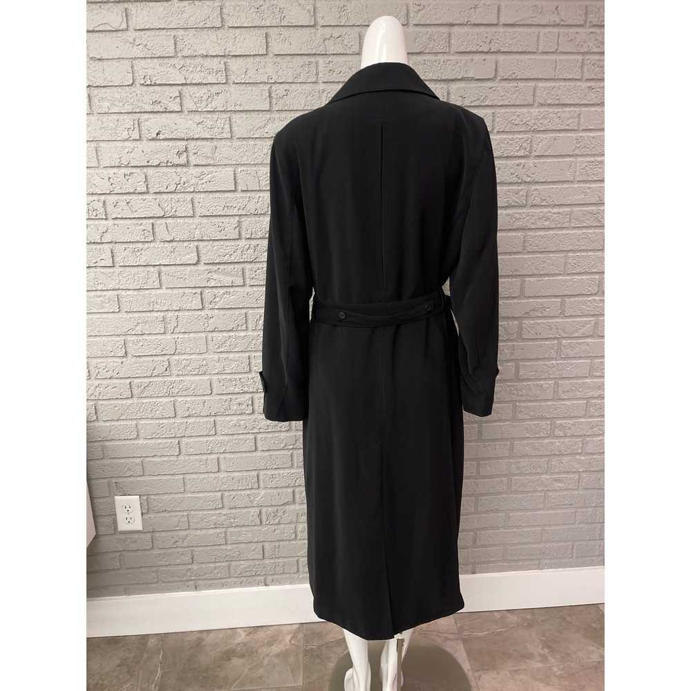 Anne Klein Anne Klein New York Black Long Coat Si… - image 3