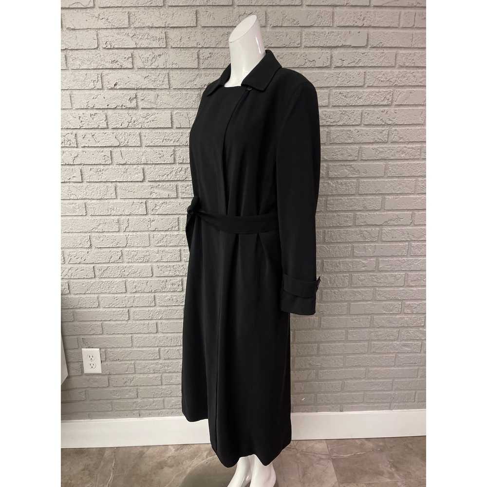 Anne Klein Anne Klein New York Black Long Coat Si… - image 4