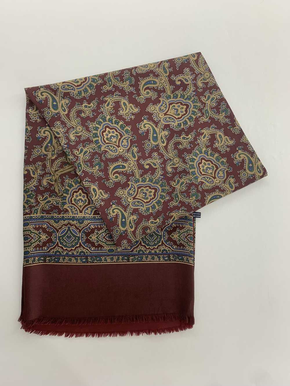 Vintage Vintage Scarf Wool Silk Muffler / Neck Sc… - image 3