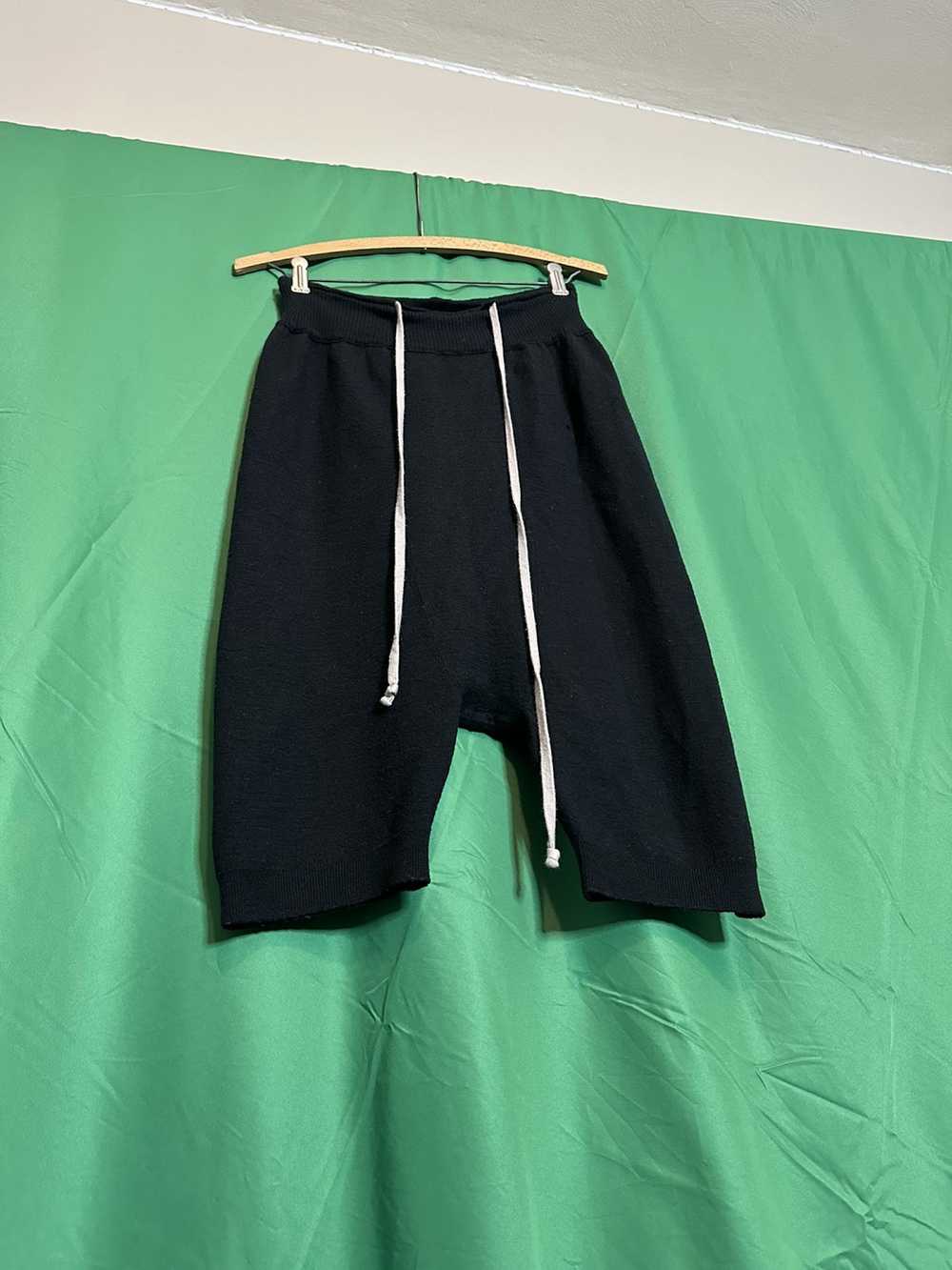 Rick Owens Knit virgin wool drop crotch shorts FW… - image 12