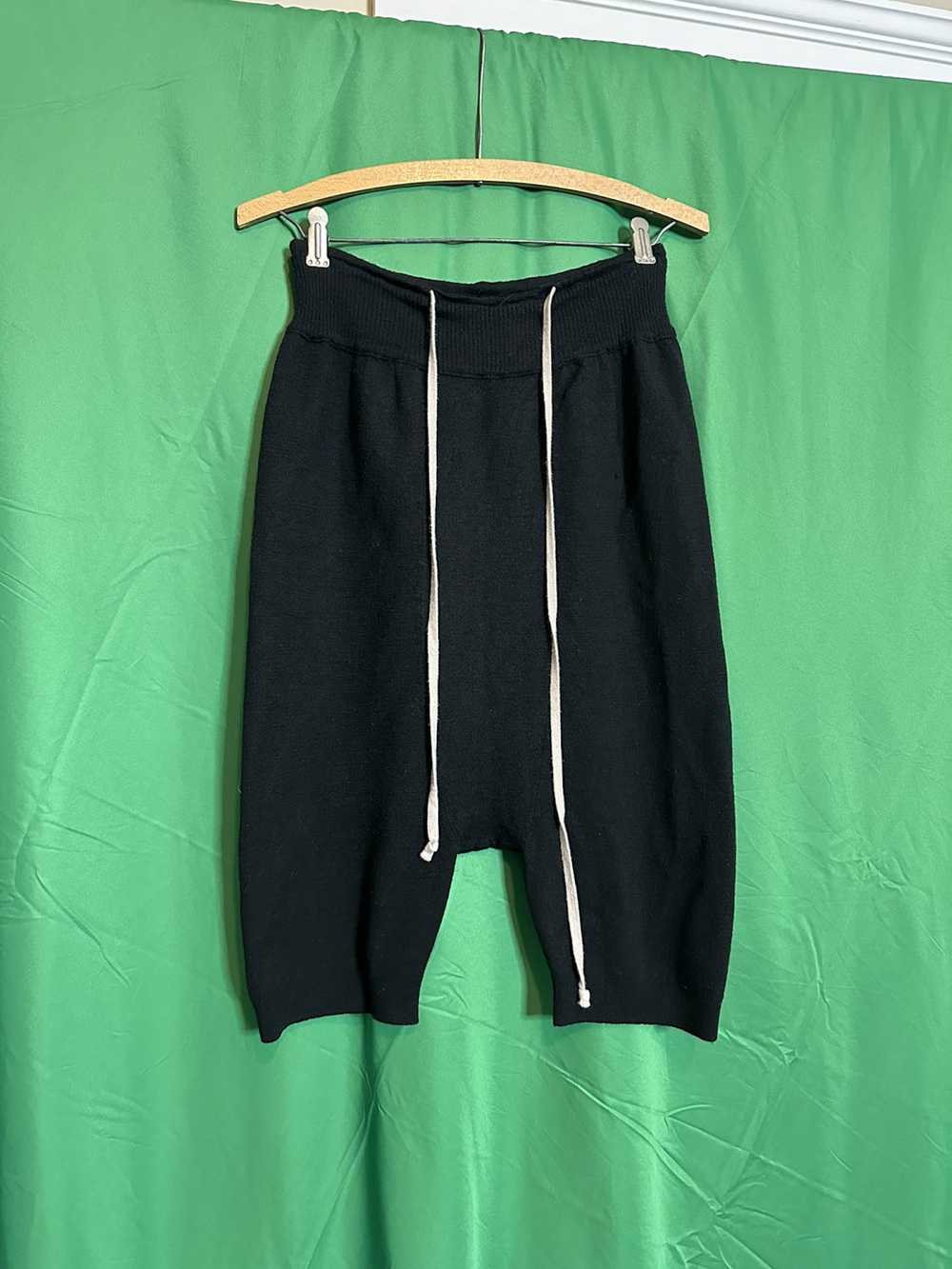 Rick Owens Knit virgin wool drop crotch shorts FW… - image 1