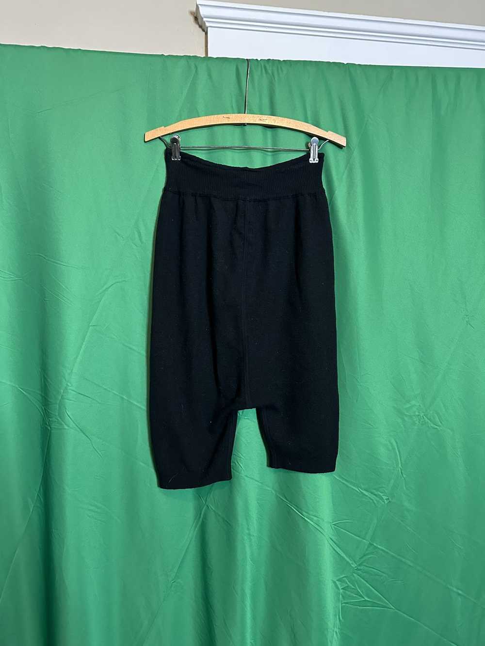Rick Owens Knit virgin wool drop crotch shorts FW… - image 7