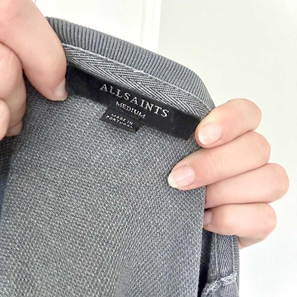 Allsaints AllSaints Grey Cardigan Sweater Hoodie - image 6