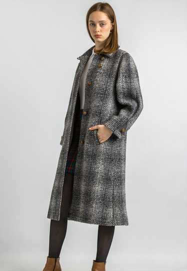 Woman Grey Lambswool Coat Women Vintage Overcoat 5