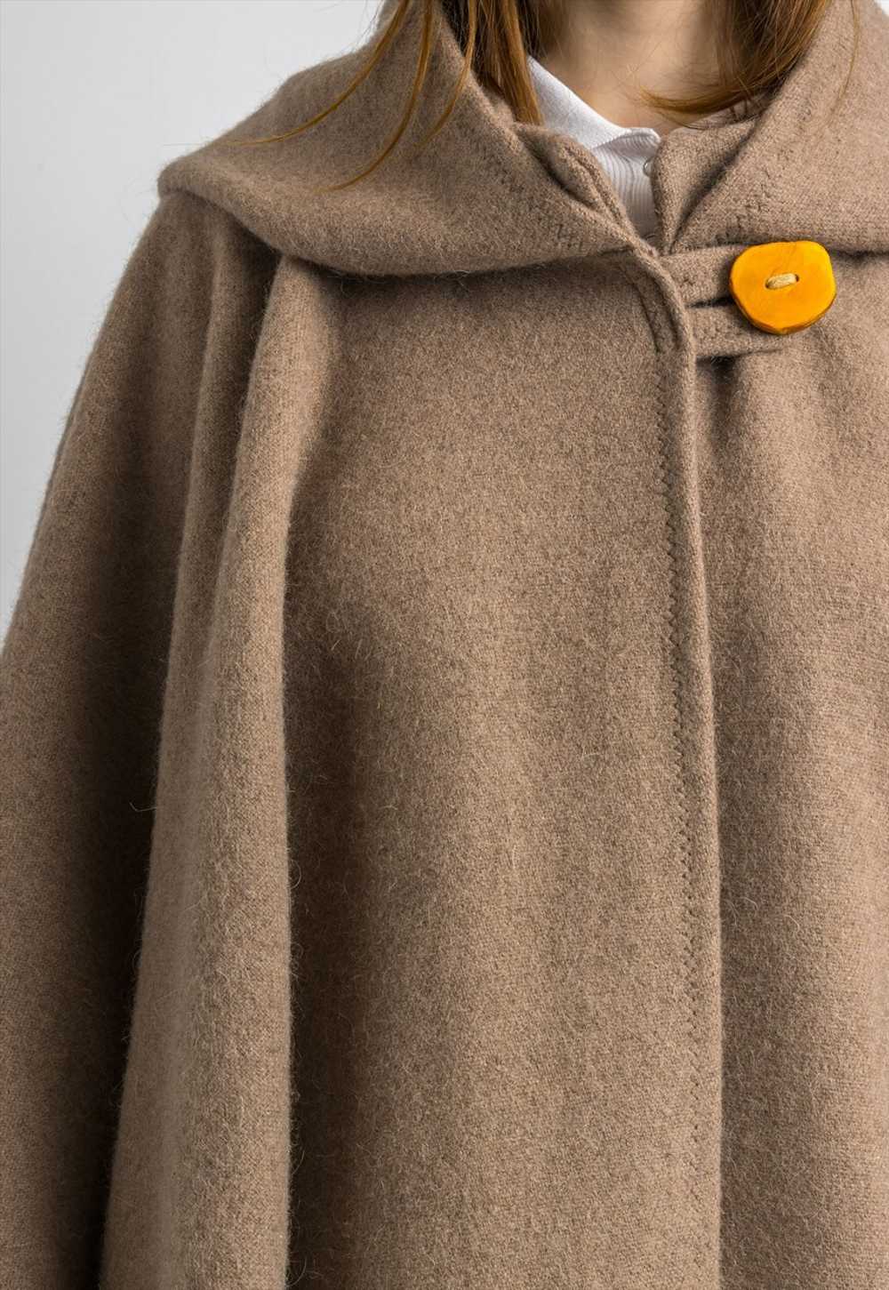 70s Woolmark Tyrol Bavarian Long Sleeve Cape Coat… - image 5