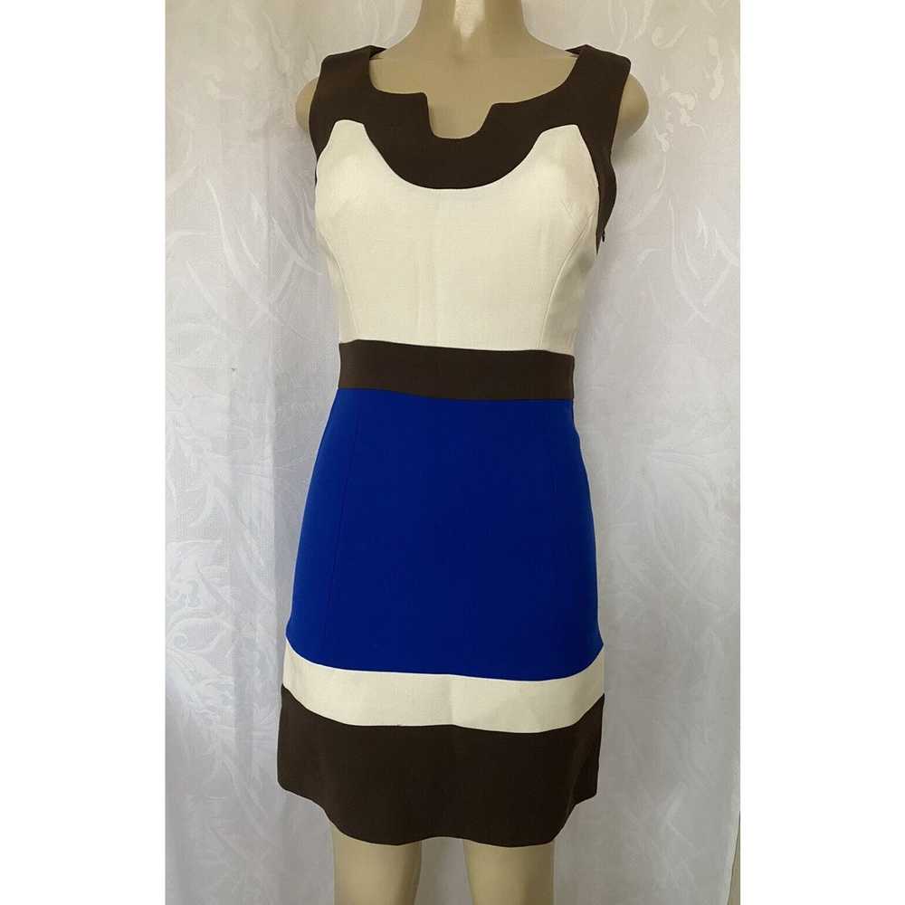 Milly Milly Sheath Dress Wool Sleeveless Colorblo… - image 3