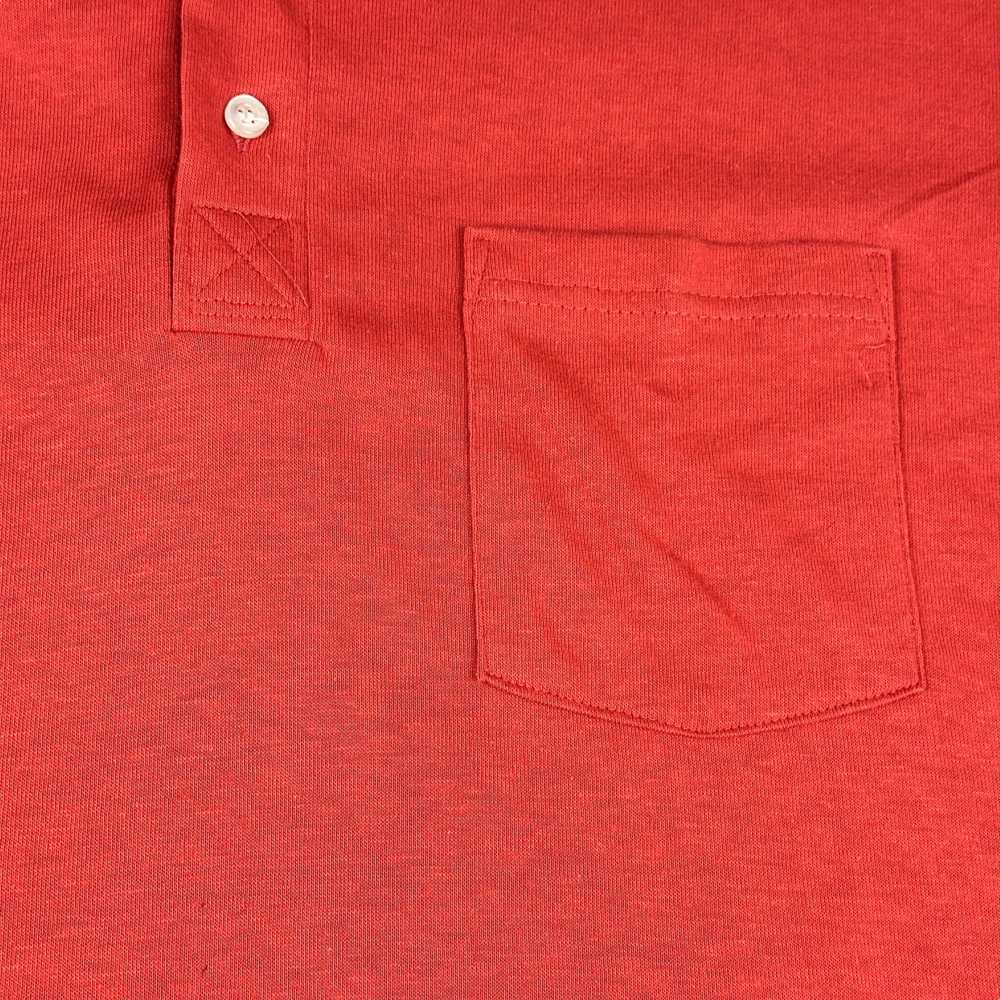 Vintage Vintage Red Kap Polo Shirt Red 80s Long S… - image 2