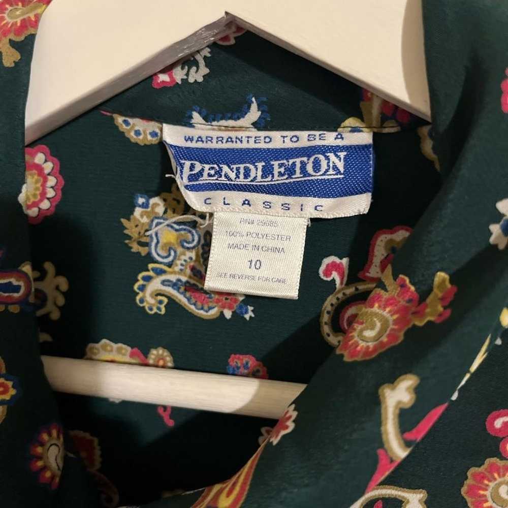 Vtg Warranted To Be Pendleton King Sleeve Shirt. … - image 3