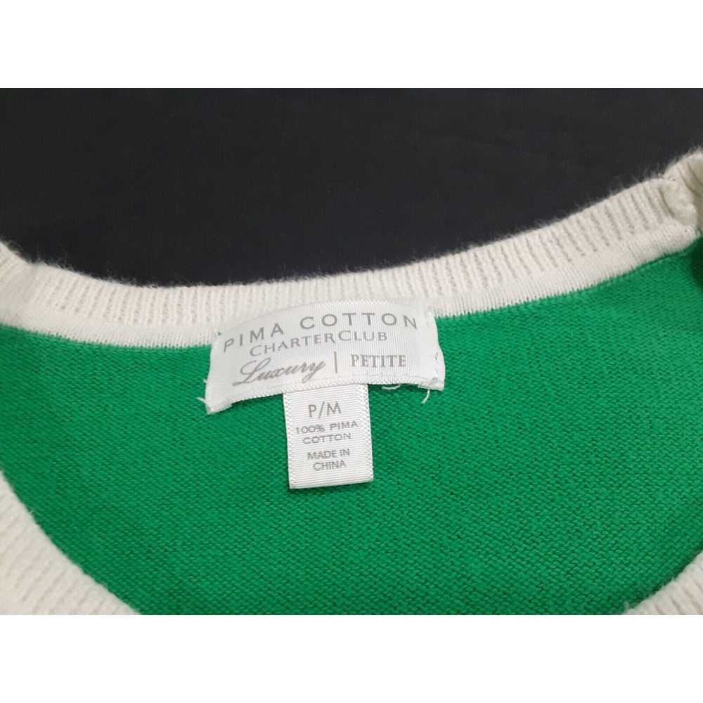 Vintage Charter Club Sweater Womens Petite Medium… - image 3