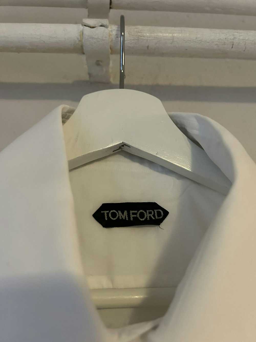 Tom Ford White Double Cuff Tuxedo Shirt - image 3