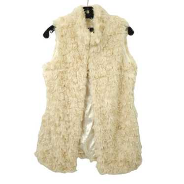 Other Live A Little Faux Fur Sleeveless Vest Wome… - image 1