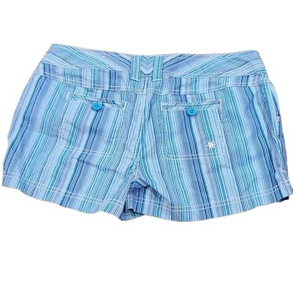 Other SO Size 7 Blue Patterned Khaki Shorts - image 3