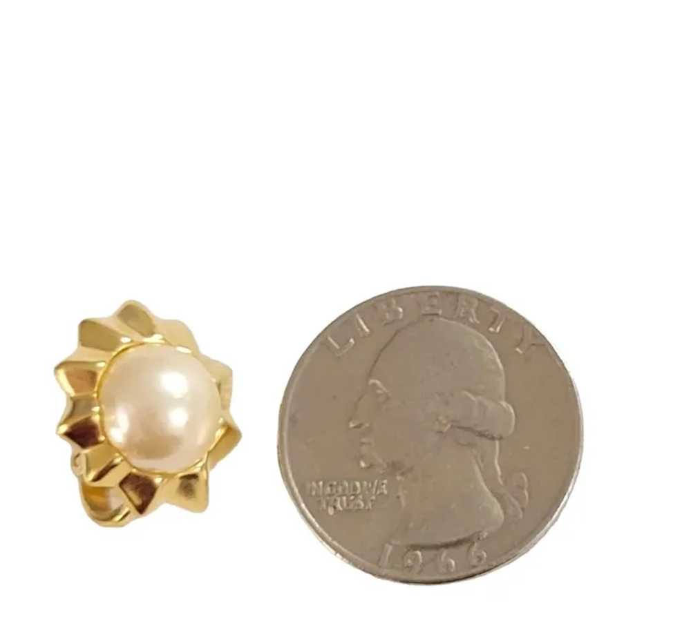 Trifari Crown Over T Gold Tone Starburst Center F… - image 9