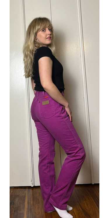 Vintage 1980's " Wrangler" Purple-Pink Wash Jeans