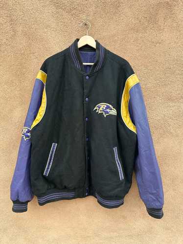 Leather & Wool (Blend) Baltimore Ravens Letterman 