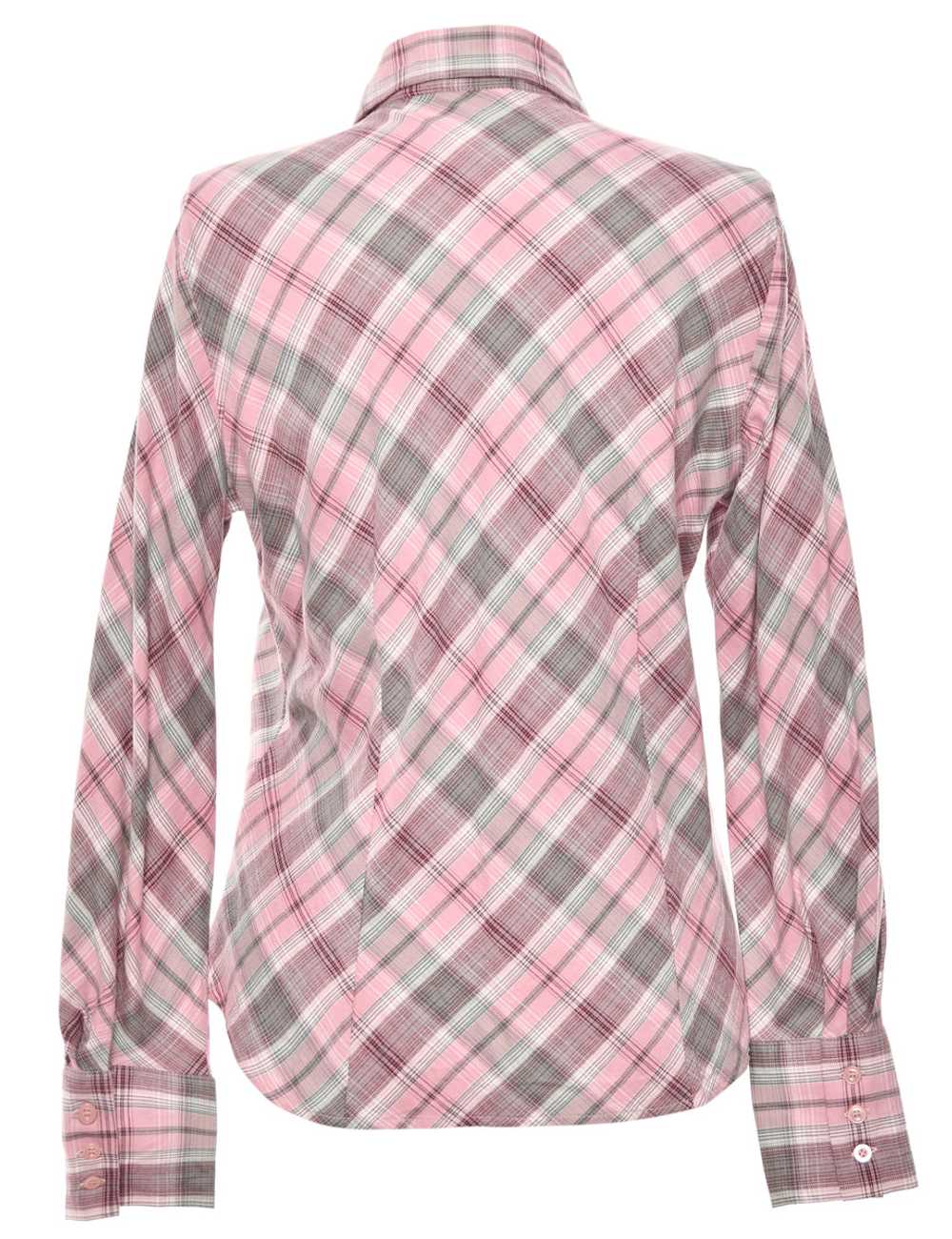Checked Pink Shirt - M - image 2