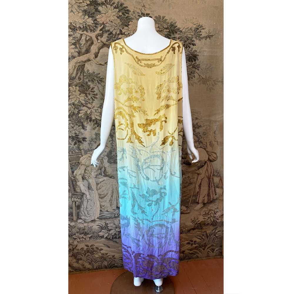 1920s Ombre Beaded Dress - image 6