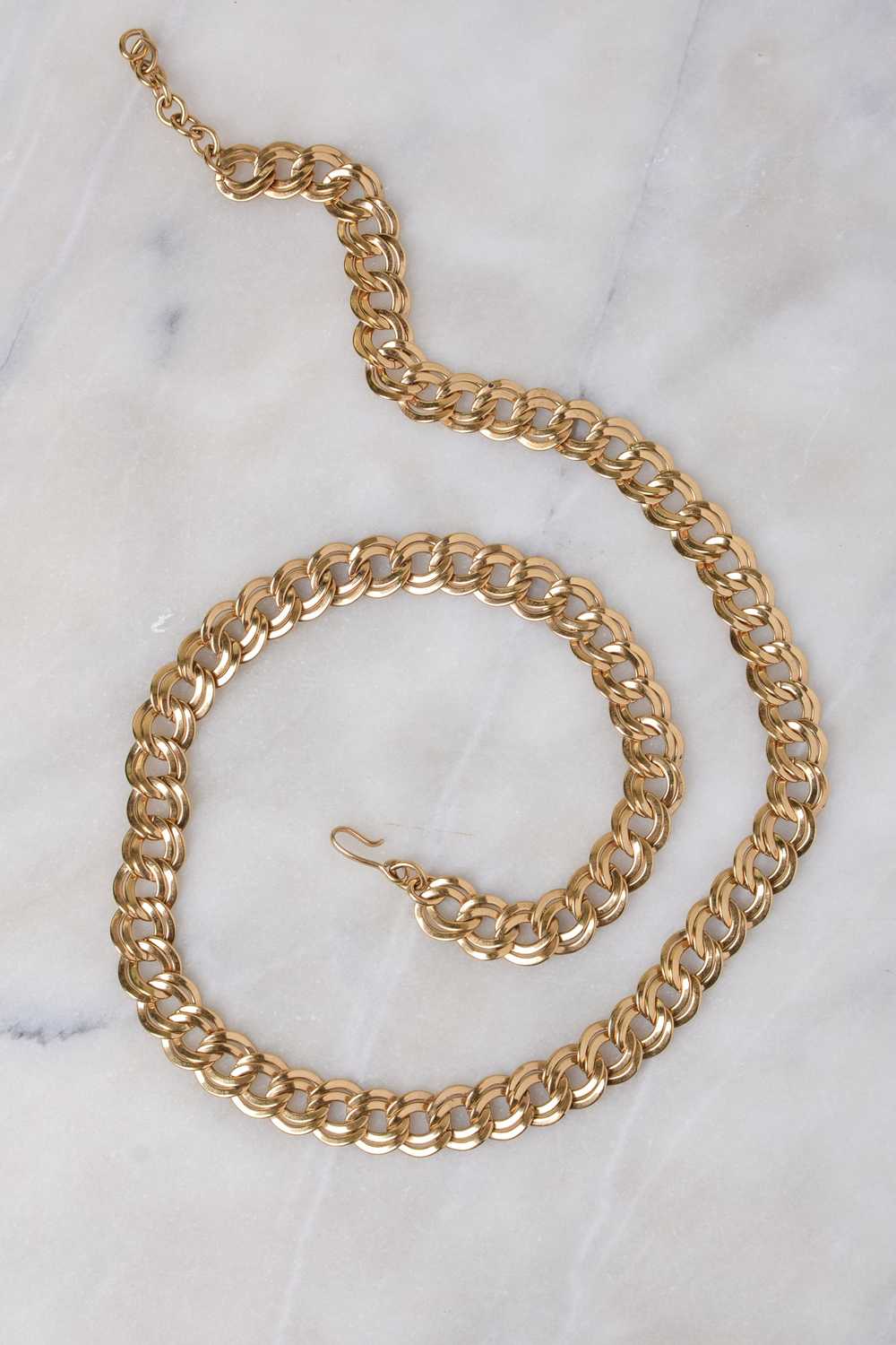 Monet Curb Chain Belt Necklace - image 1