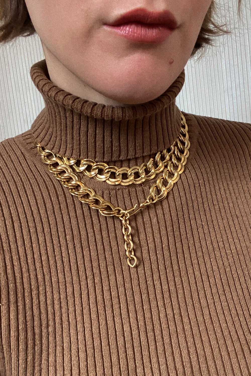 Monet Curb Chain Belt Necklace - image 3