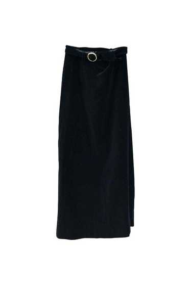 Velvet skirt - Long skirt in smooth velvet of very