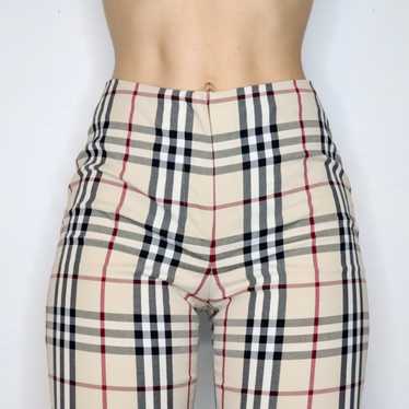 BURBERRY LONDON House Check purple cropped pants Y2K S For Sale at