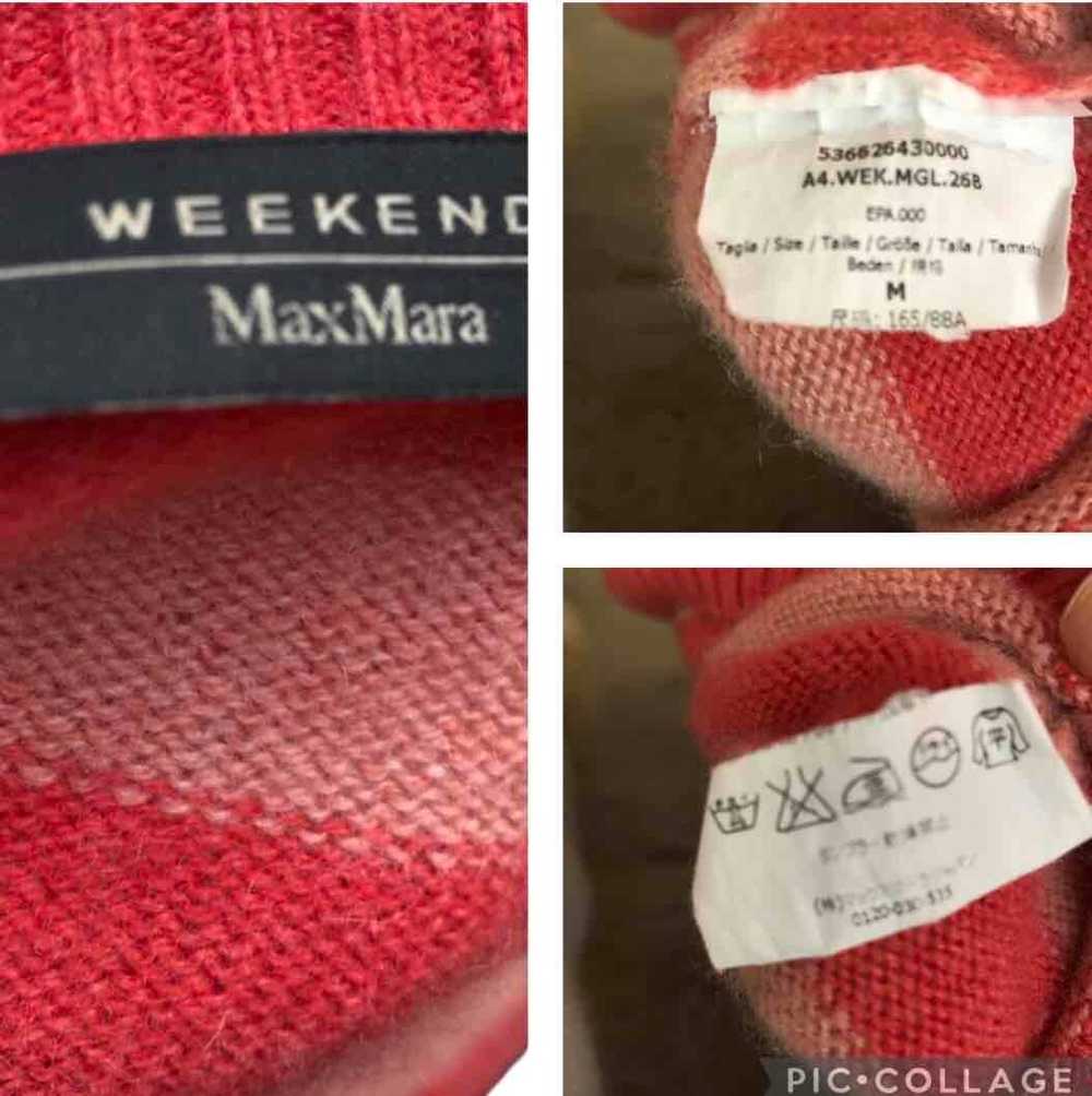 Max Mara cashmere sweater - Max Mara red and pink… - image 5