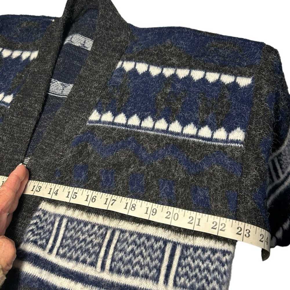 Wool Vintage Cardigan Sweater Sz Lrg - image 11