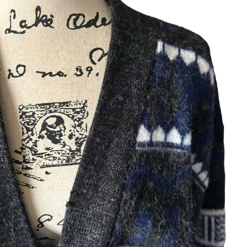 Wool Vintage Cardigan Sweater Sz Lrg - image 6