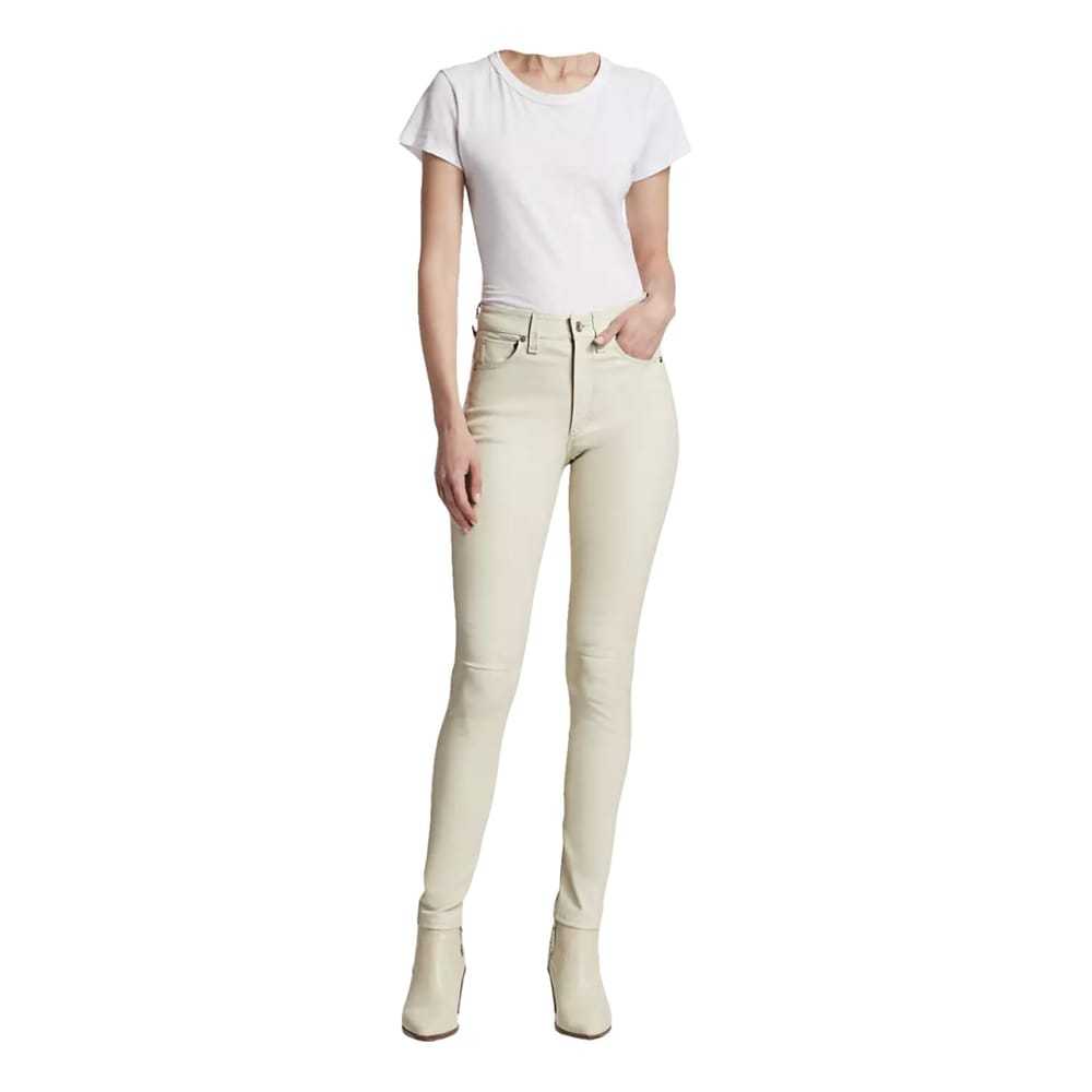 Rag & Bone Leather slim pants - image 2