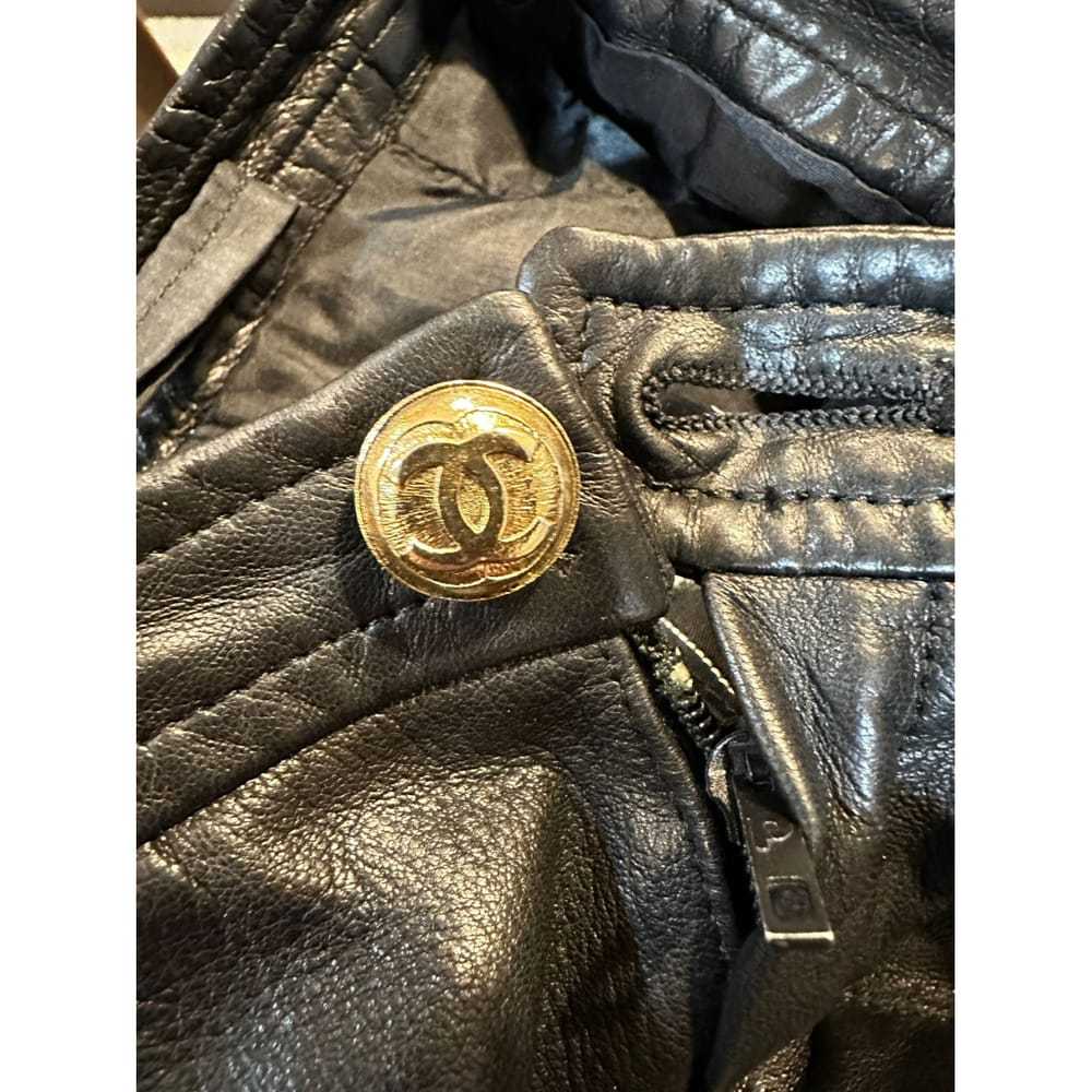 Chanel Leather biker jacket - image 8