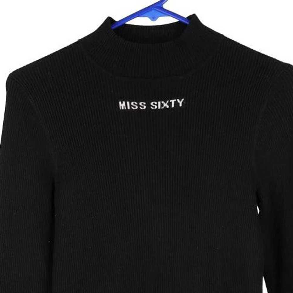 Miss Sixty Spellout Rollneck - Small Black Cotton… - image 3