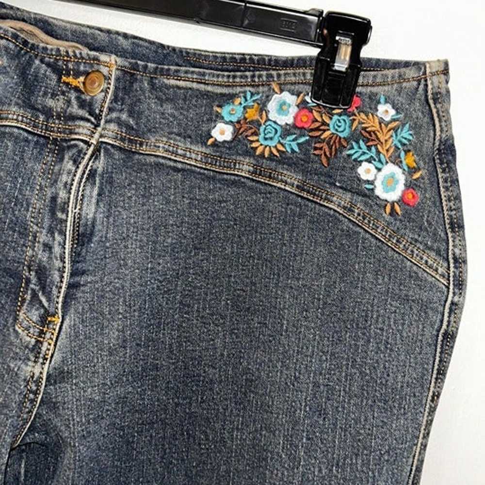 Vintage Y2K boho low rise embroidered jeans - Wom… - image 6