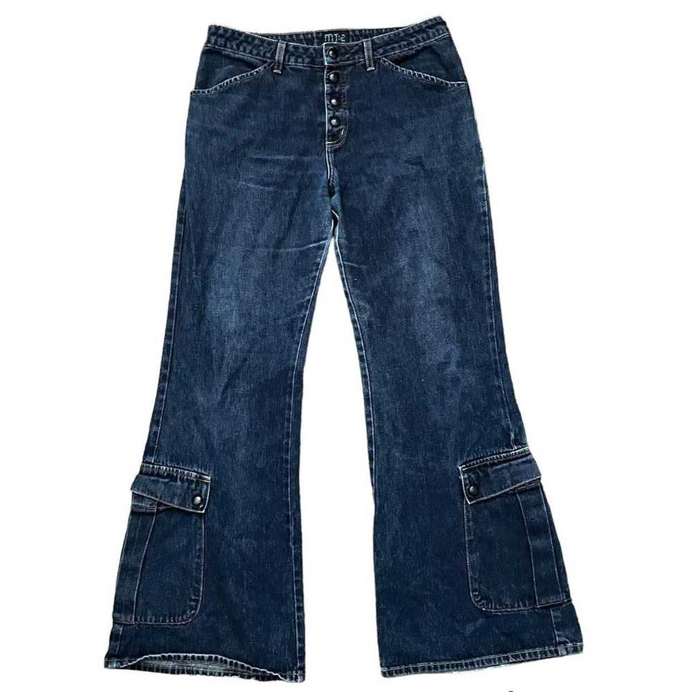 Y2k hot topic mt2 rave flare cargo jeans - image 1
