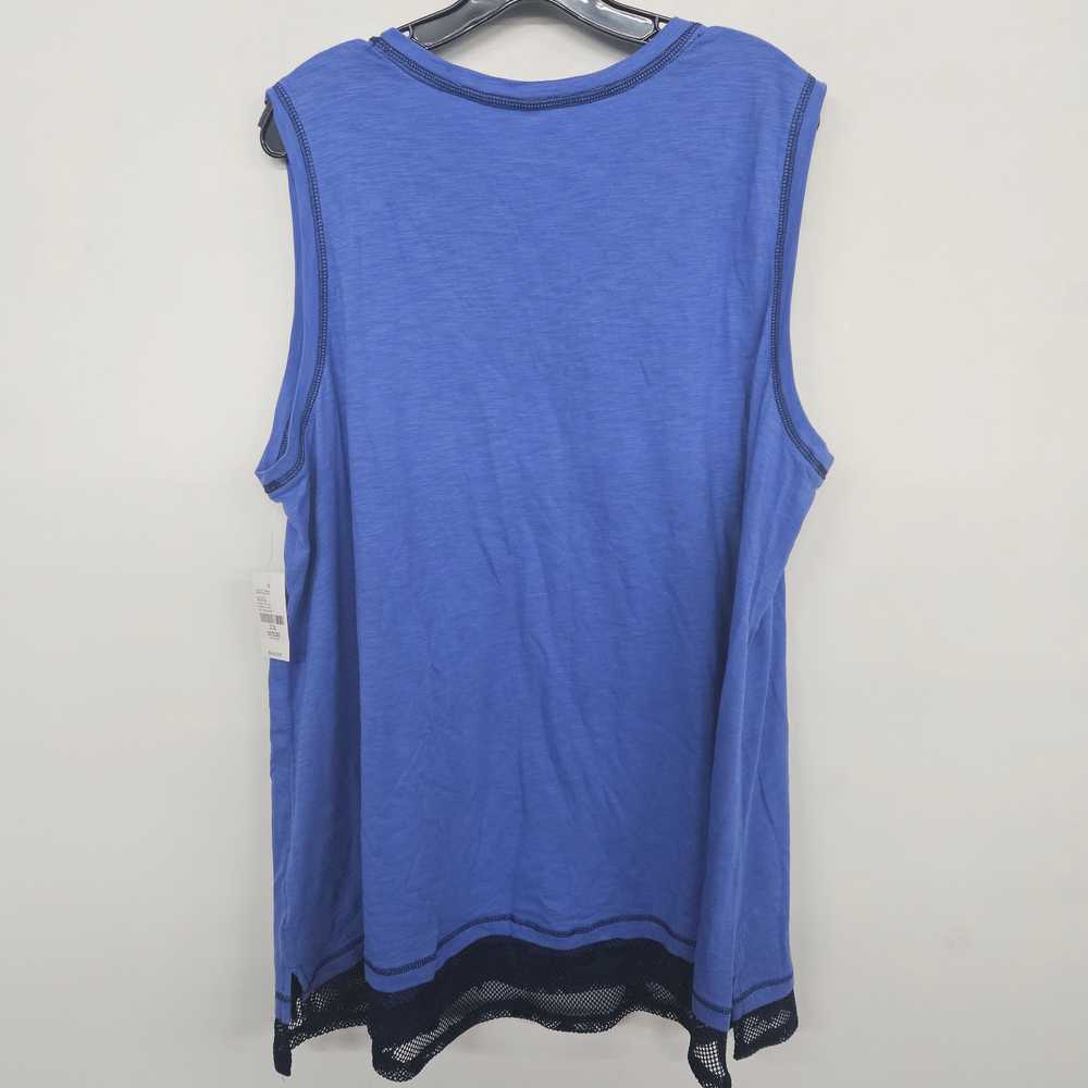 Catherines Blue Sleeveless Shirt - image 2