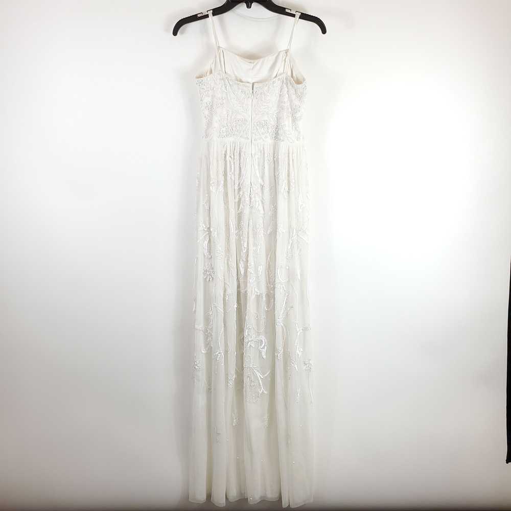 Adrianna Papell Women White Beaded Dress Sz 6 NWT - image 2