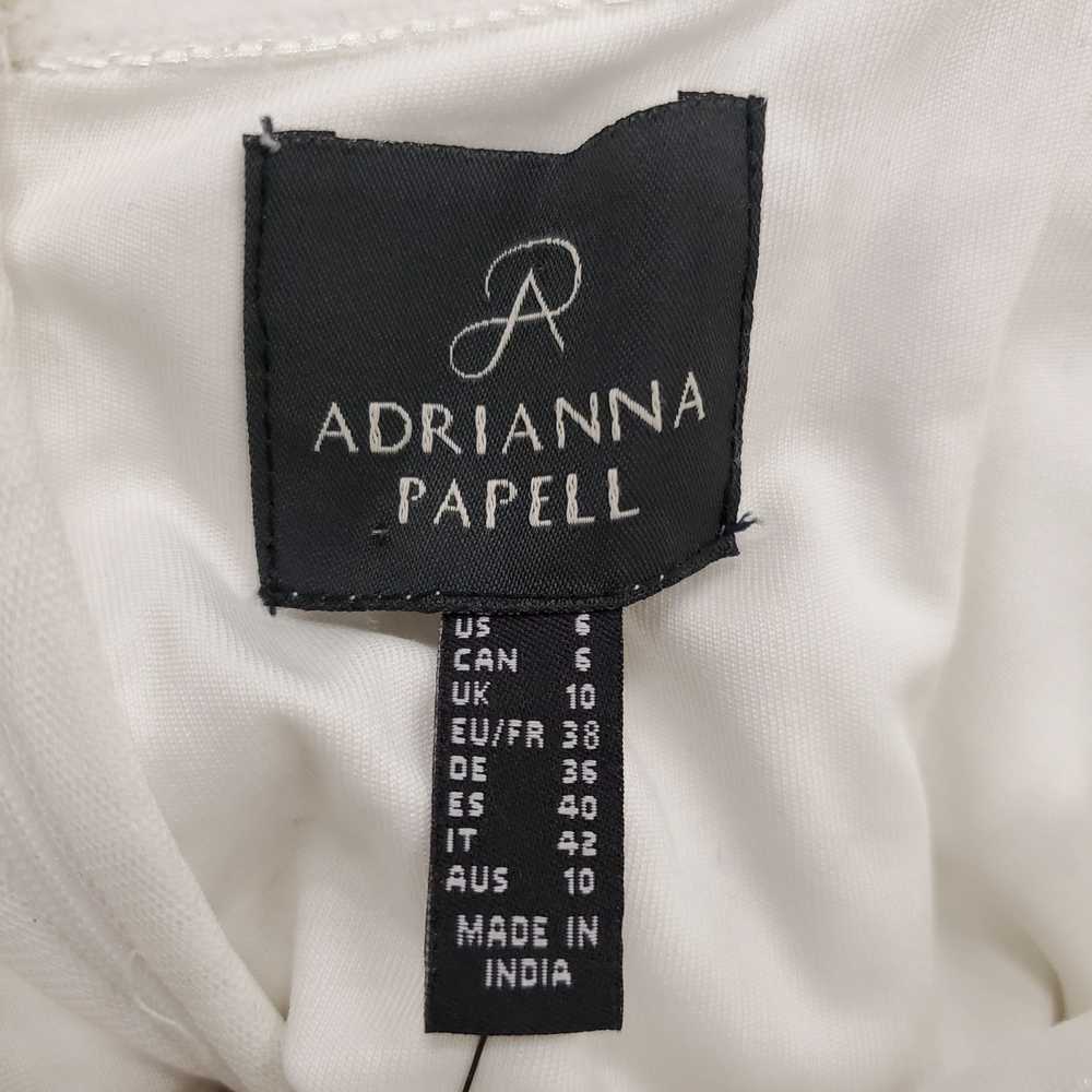 Adrianna Papell Women White Beaded Dress Sz 6 NWT - image 3