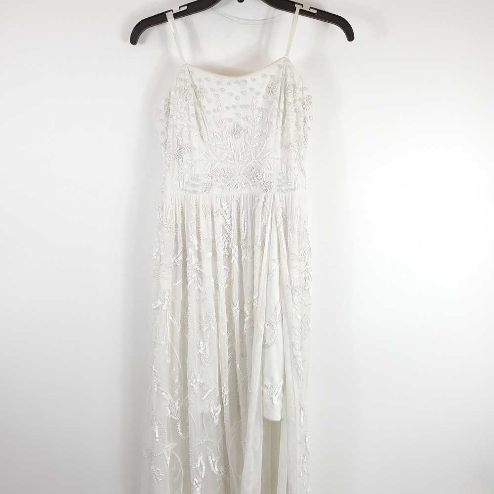 Adrianna Papell Women White Beaded Dress Sz 6 NWT - image 5