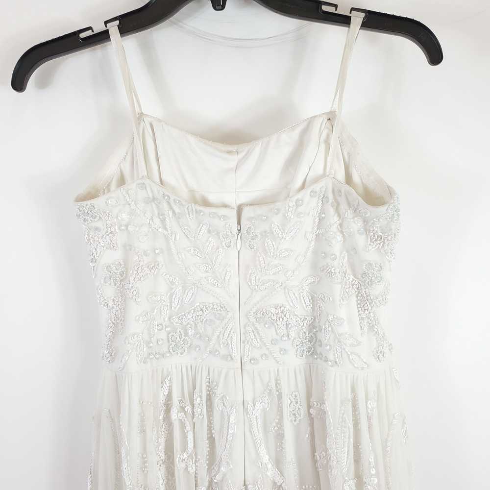 Adrianna Papell Women White Beaded Dress Sz 6 NWT - image 6