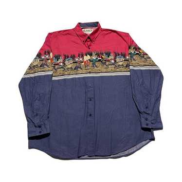 Vintage Looney Tunes Button-Up Shirt - image 1