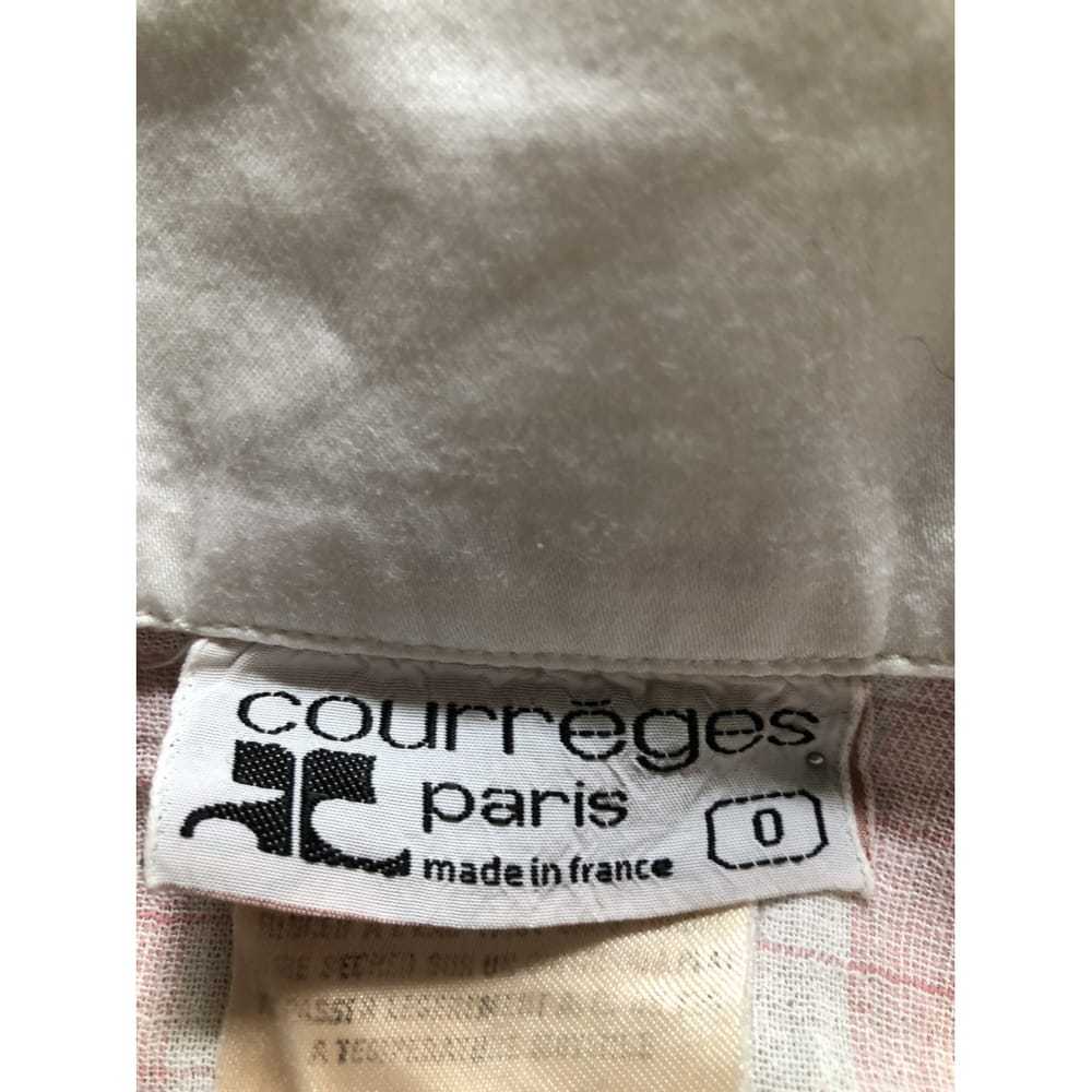 Courrèges Linen mid-length dress - image 5