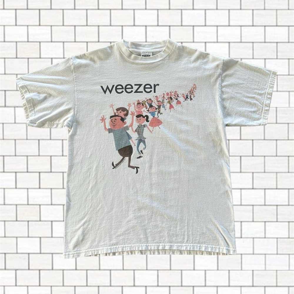 Vintage Y2K 2000 Weezer Retro Drawing T-Shirt Siz… - image 1