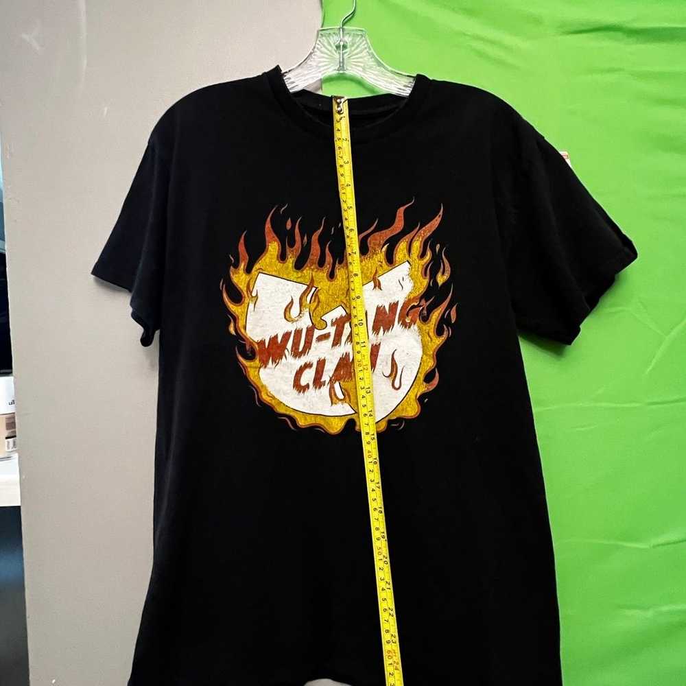 Wu Tang Clan T Shirt orange flames - image 4