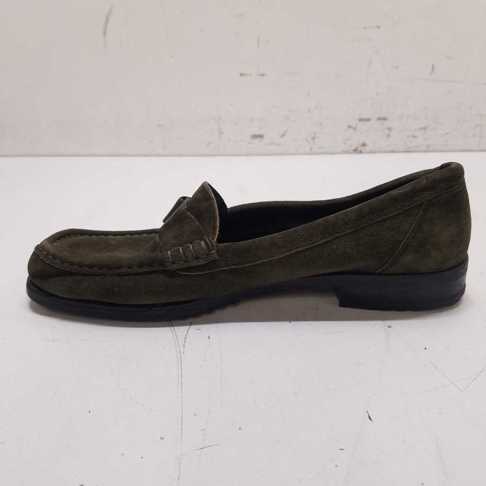 Bally Tempest Suede Loafers Olive 8 - image 2