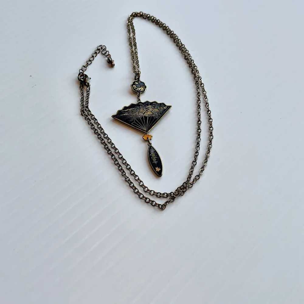 Damascene Pendant Necklace - Japan - image 3