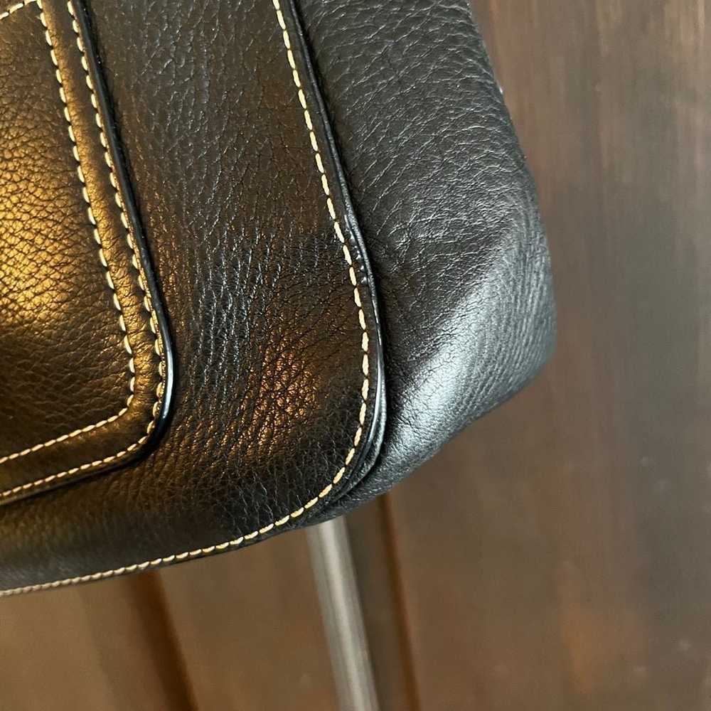 Coach handbag vintage pebble leather - image 3
