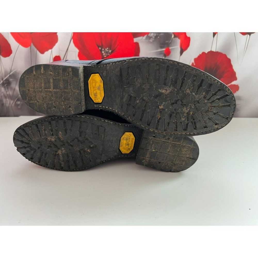 Vintage Laredo black leather lace up boots in EUC… - image 9