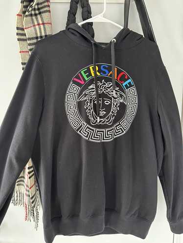 Versace Versace Embroidered Rainbow Logo Hoodie