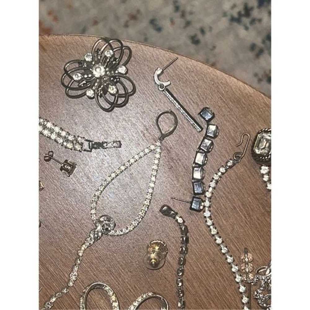 Vintage LOT of Dress Clip Rhinestones Jewelry Fas… - image 11